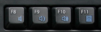 Volume control & calculator keys