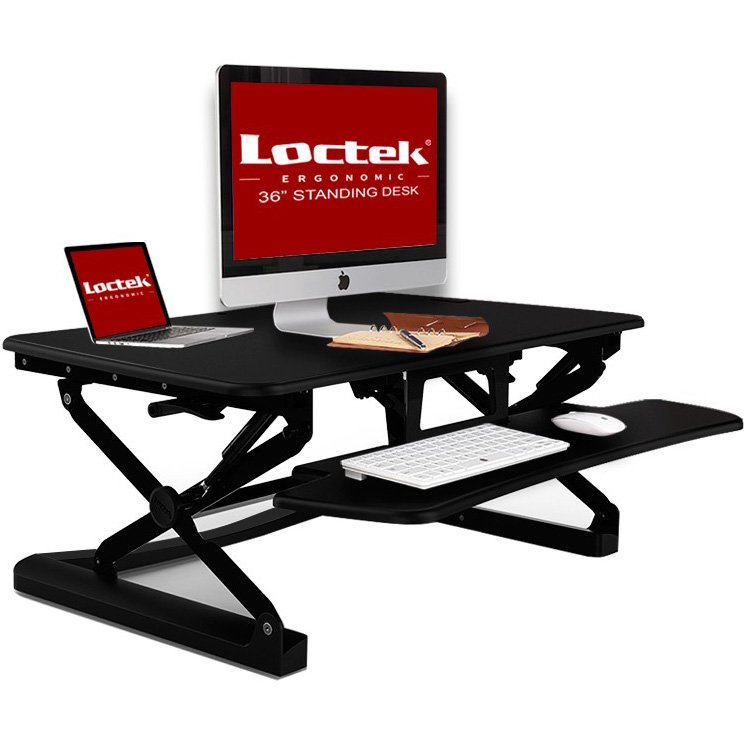Loctek LX36 Wide Platform Height Adjustable Standing Desk Riser
