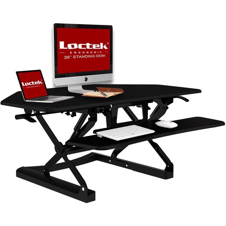 Loctek PC36 Wide Platform Height Adjustable Sit-Stand Corner Riser