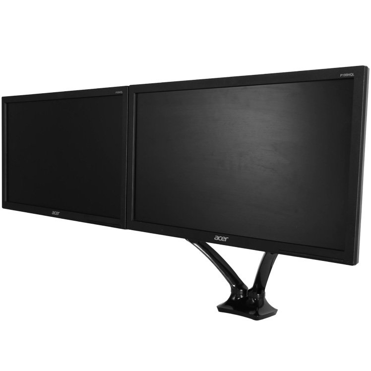 Loctek Dual Arm Monitor Mount Gas Spring - D5D