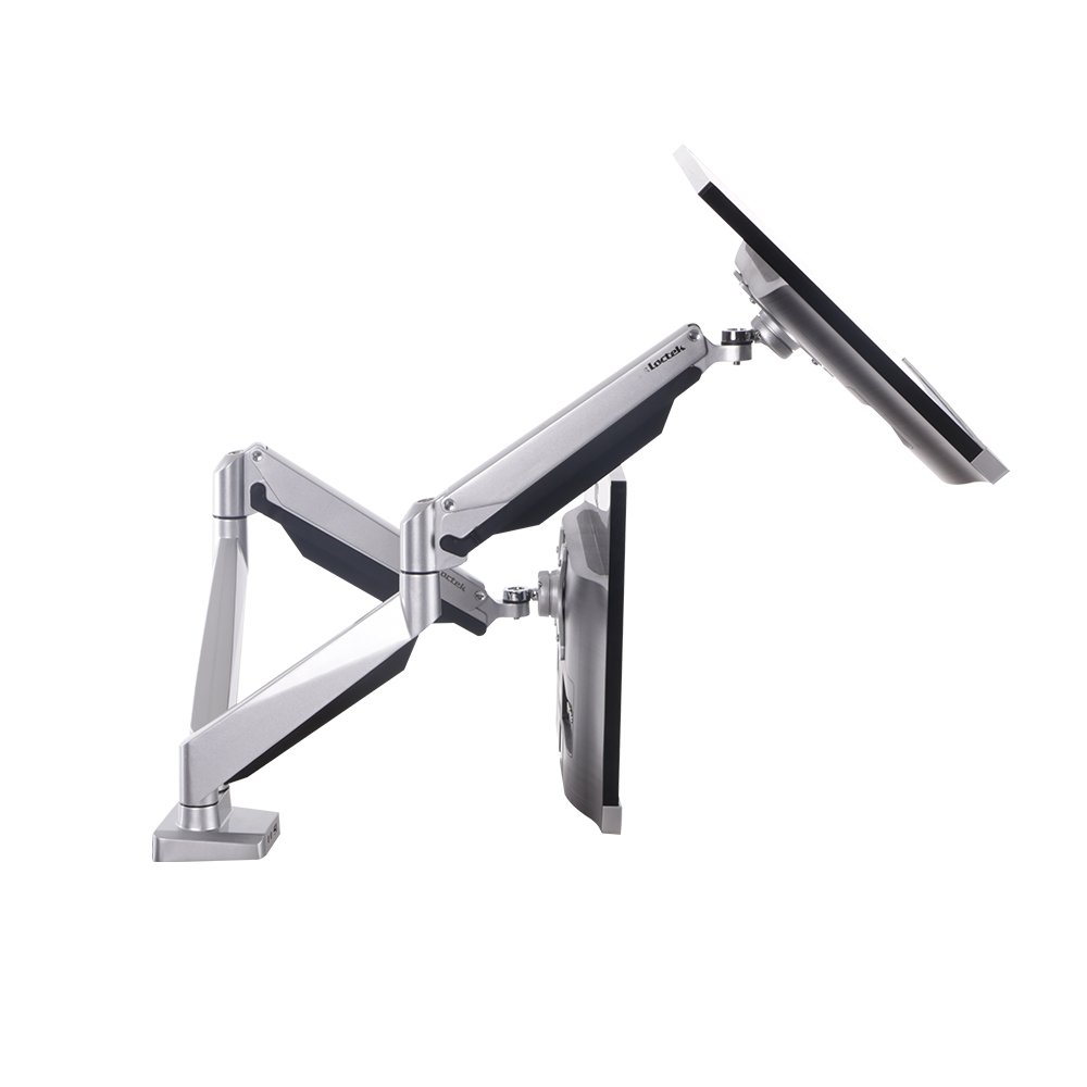 Loctek D7D Gas Spring Dual Monitor Arm Desktop Mount