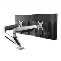 Loctek D7D Gas Spring Dual Monitor Arm Desktop Mount