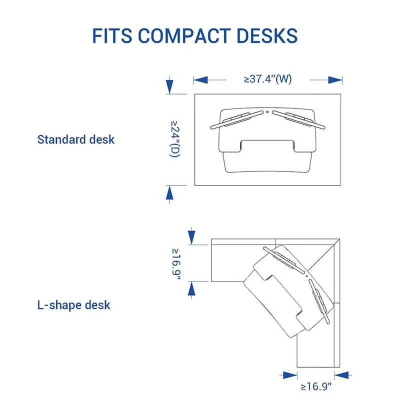 Flexispot Motorized AlcoveRiser Standing Desk Converter - EM7MB