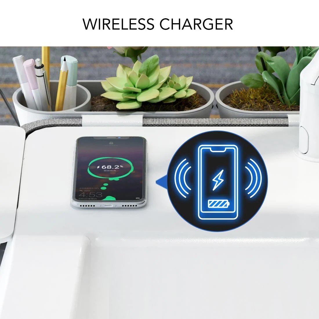 Flexispot EM6W Electric Stylish Sit-Stand Smart Workstation