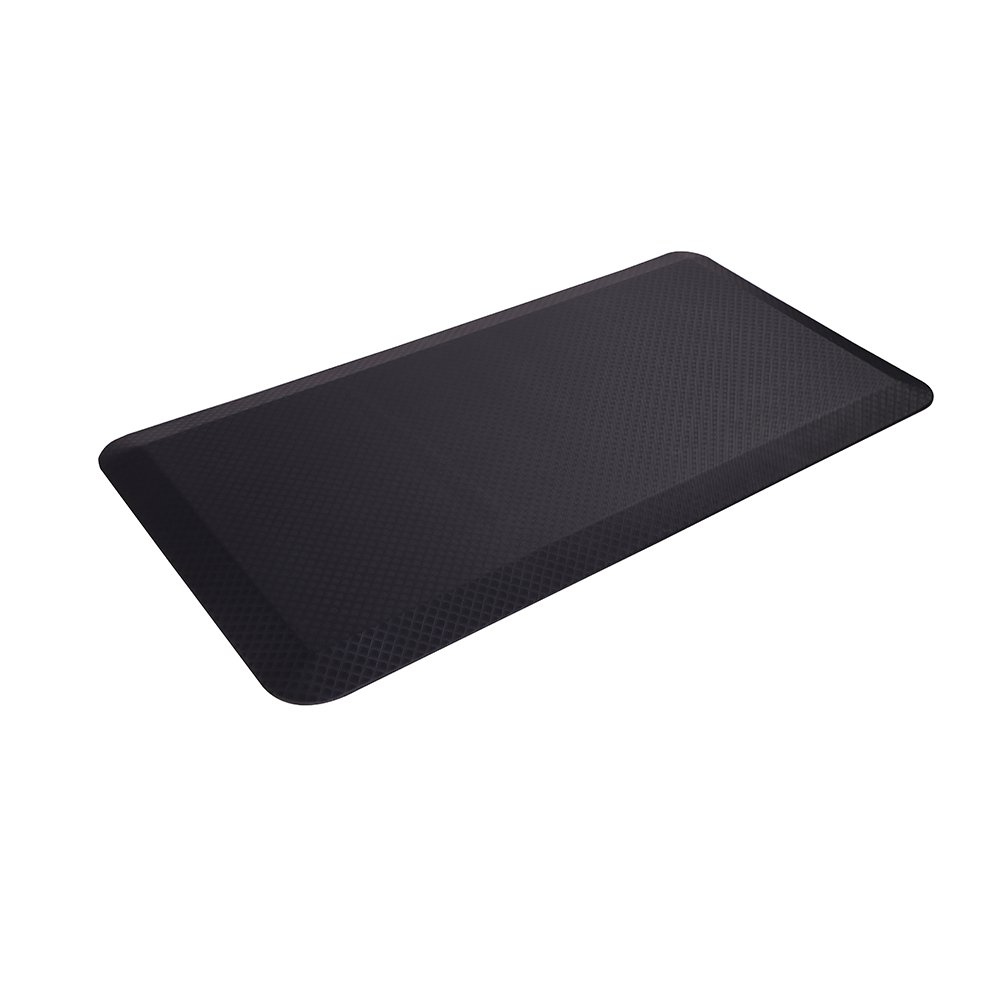 Amucolo 41.73 in. x 20.08 in. Standing Desk Mat Non-Slip Flat Kitchen Mat Office Chair Mat Anti-Fatigue Mat, Black