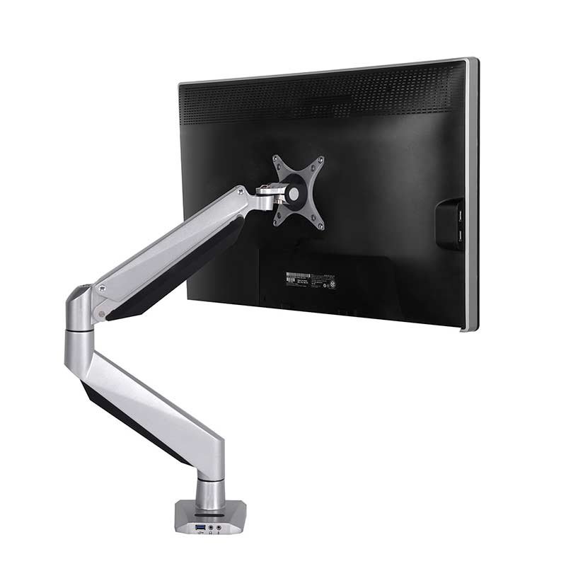 Loctek D7L Heavy Duty Full Motion Gas Spring Single Monitor Desk Mount