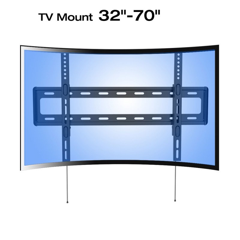 Loctek R1H Fixed Curved TV Wall Mount Bracket (32