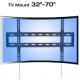 Loctek R1H Fixed Curved TV Wall Mount Bracket (32"-70") with 6ft HDMI Cable