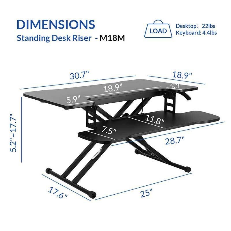 Flexispot M18M Lightweight Standing Desk Converter - 31