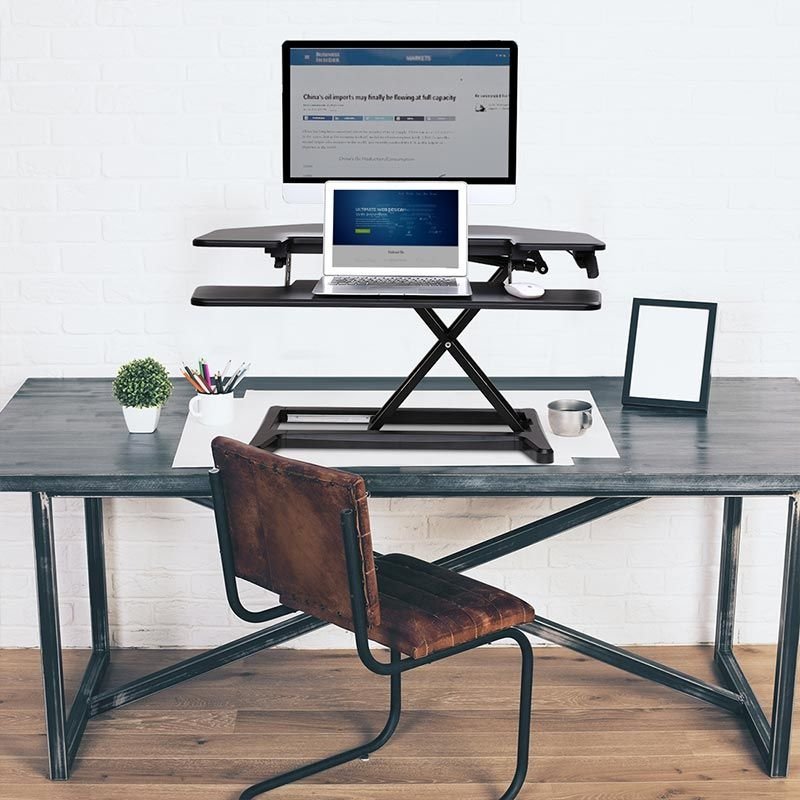 Flexispot M7C Corner AlcoveRiser Standing Desk Converter - 36