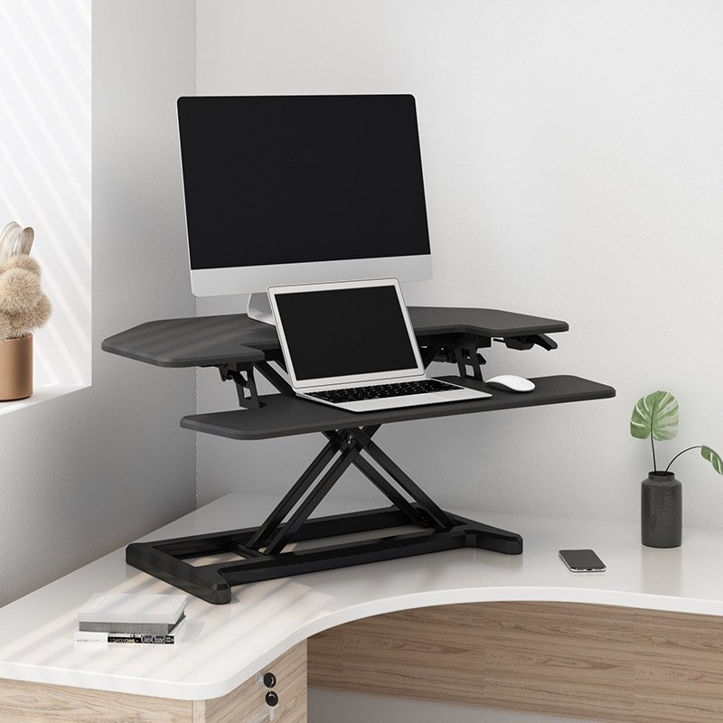 Flexispot M7C Corner AlcoveRiser Standing Desk Converter - 36