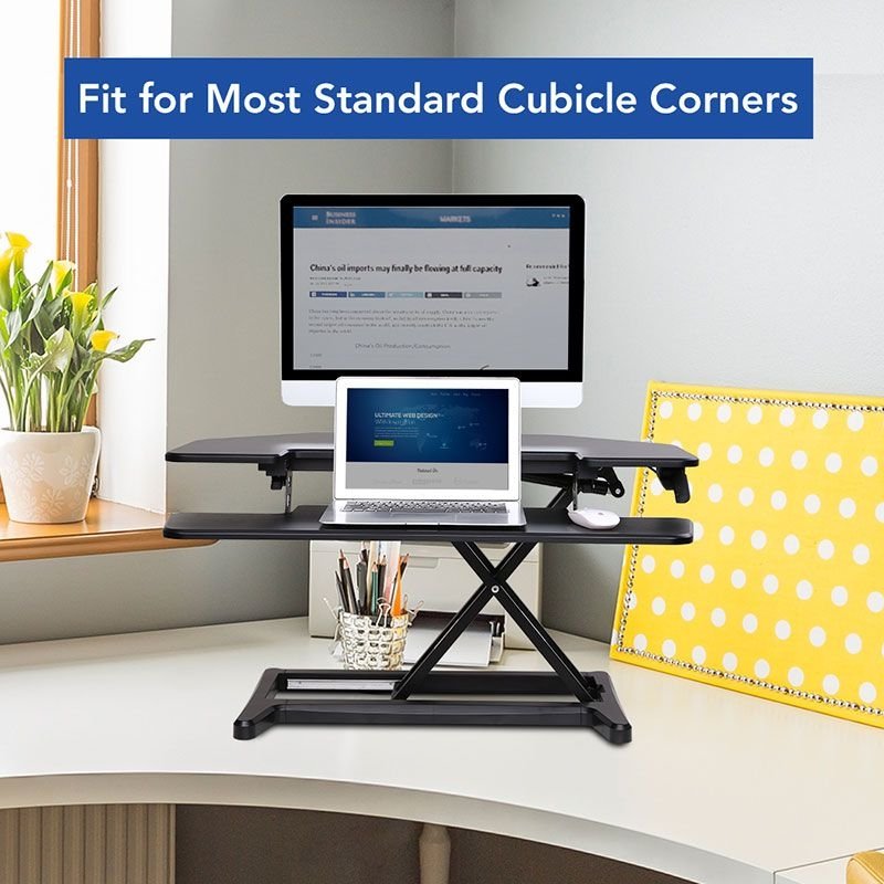 Flexispot M7C Corner AlcoveRiser Standing Desk Converter - 36