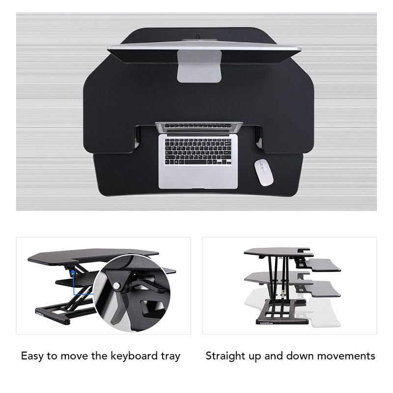 Flexispot M7C Corner AlcoveRiser Standing Desk Converter - 36