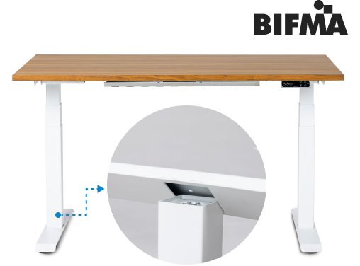 Electric Standing Desk 60x24, Height-Adjustable Standing Desk