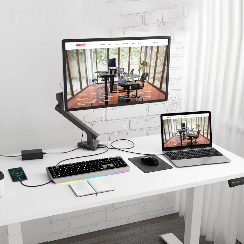 Flexispot MD01 Intelligent Monitor Arm with Docking Station
