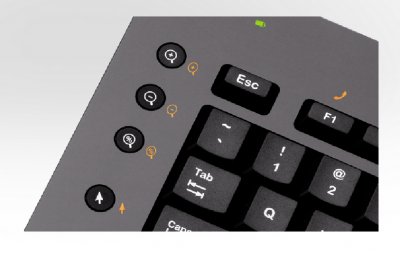 Logitech 967685-0403 diNovo Edge Keyboard Wireless Bluetooth Touchpad