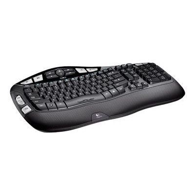 Logitech K350 Wireless Wave Shaped Keyboard with a Cushioned and Contoured Palm Rest
