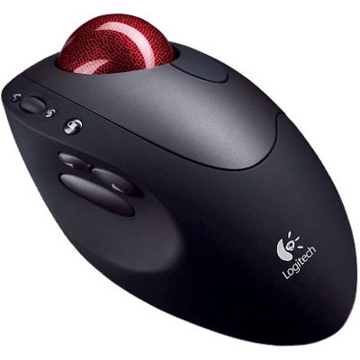 Logitech 904369-0403 Cordless Optical Comfortable Ergonomic TrackMan Trackball Mouse
