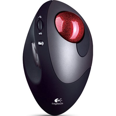Logitech 904369-0403 Cordless Optical Comfortable Ergonomic TrackMan Trackball Mouse