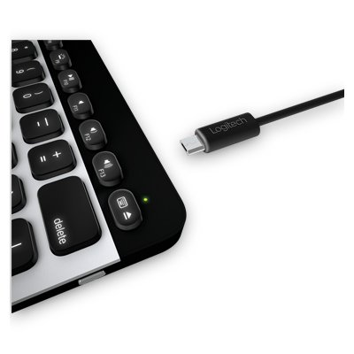 Logitech 920-004161 Bluetooth Easy Switch Keyboard for Mac, iPad and iPhone
