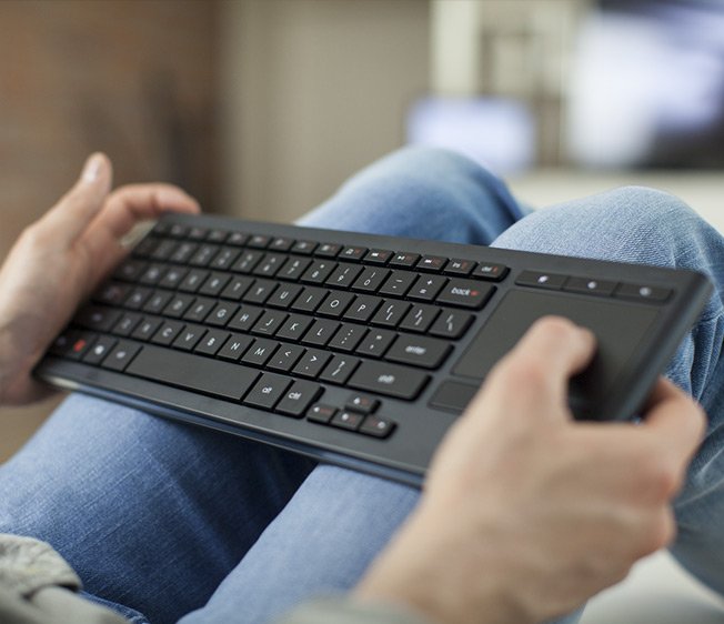 Logitech 920-007182 K830 Illuminated Wireless Living-Room Keyboard