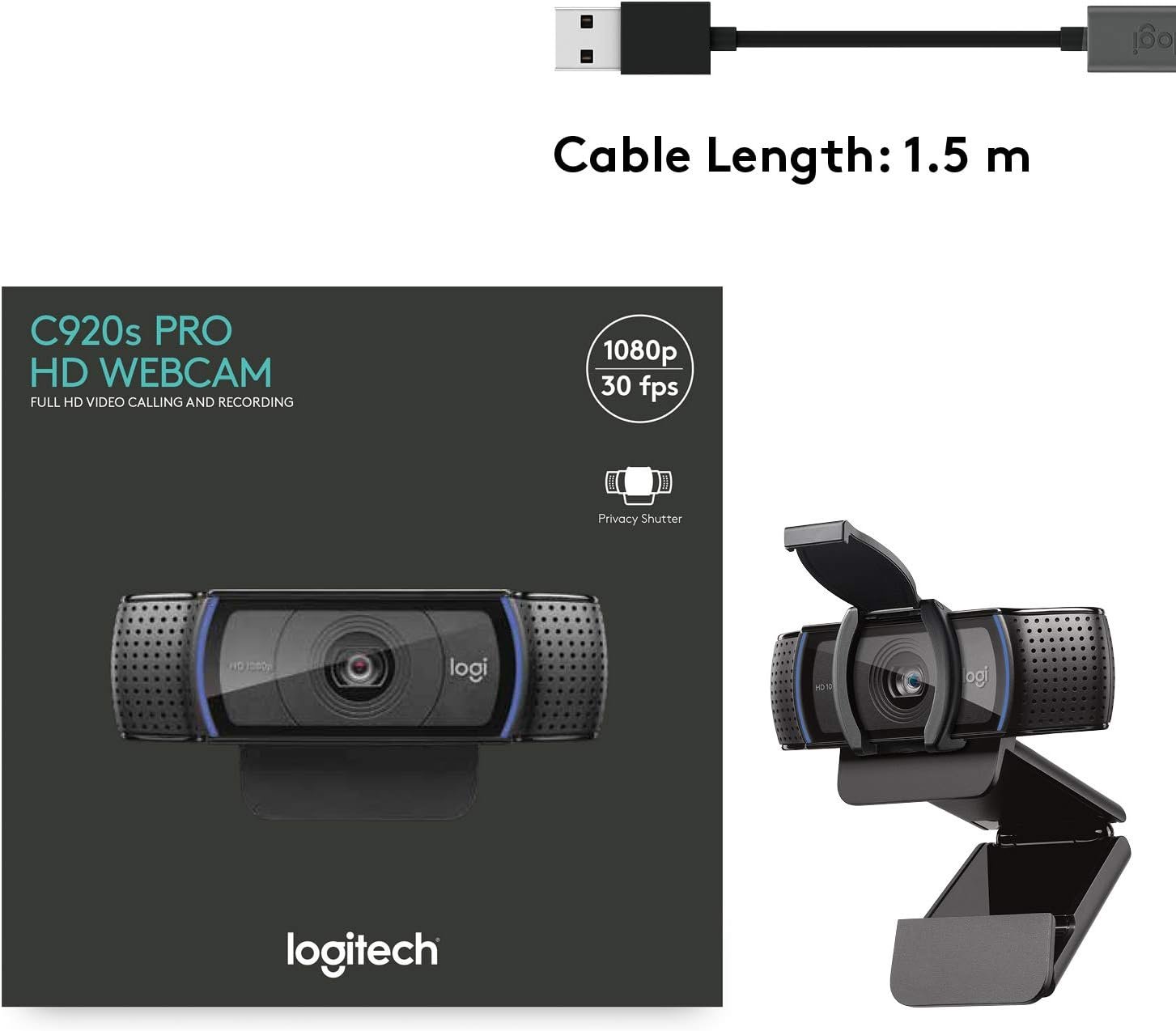 Logitech C920s PRO HD Webcam - 960-001257