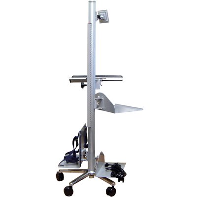 Luxor LSCW60 Height Adjustable Mobile LCD Monitor Workstation and Healthcare Cart LSCW-60