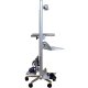 Luxor LSCW60 Height Adjustable Mobile LCD Monitor Workstation and Healthcare Cart LSCW-60