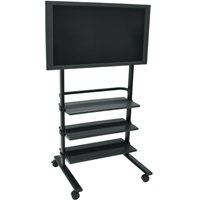Luxor WFP100-B Versatile Mobile LCD TV Mount and Display Stand up to 60" - Black