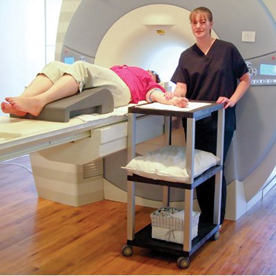Luxor MRIWT42 MRI Non Magnetic Casters are operated near MRI machines