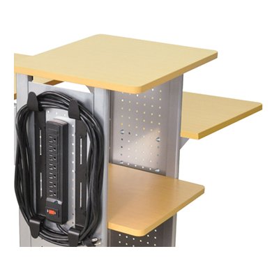 Luxor WPS4BR-SS Side Shelf for Aspen and Nickel WPS4 Carts