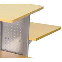 Luxor WPS4BR-SS Side Shelf for Aspen and Nickel WPS4 Carts