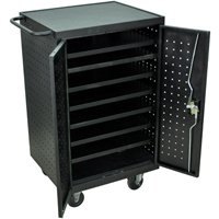 Luxor LLTS12-B 12 Tablet or Laptop Charging Cart and Storage Station