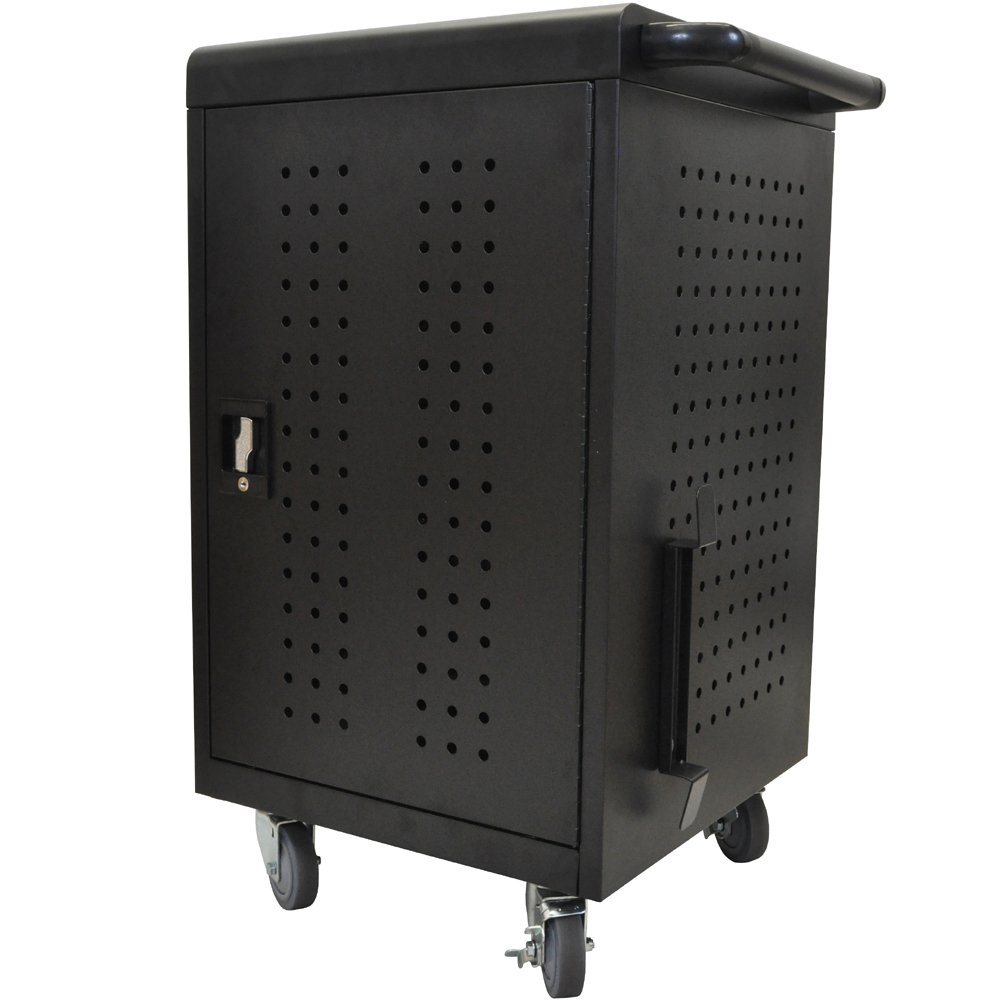 Luxor LLTM30-B 30 Tablet Charging Cart with Key Lock