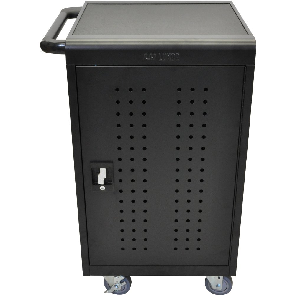 Luxor LLTM30-B 30 Tablet Charging Cart with Key Lock