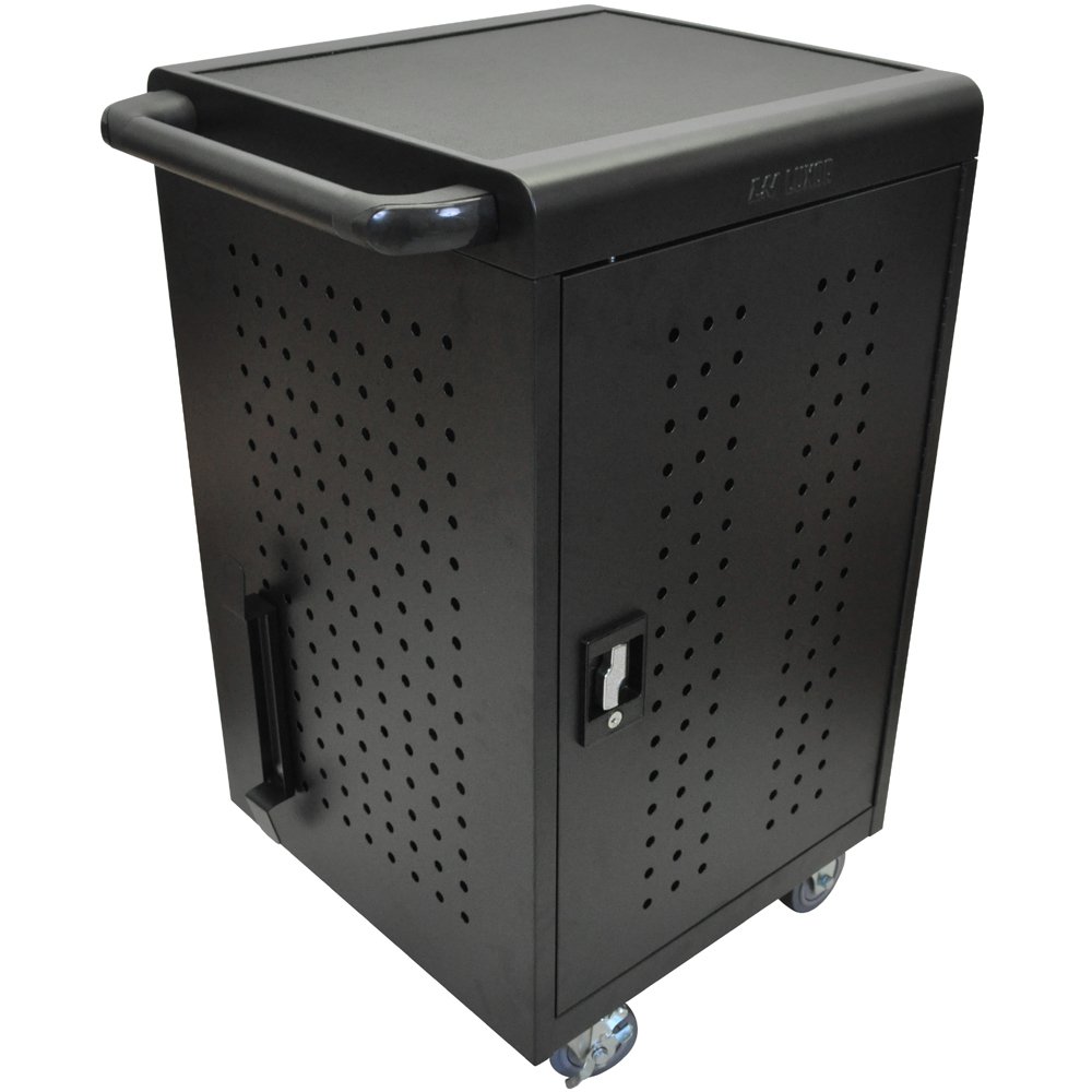 Luxor LLTM30-B 30 Tablet Charging Cart with Key Lock