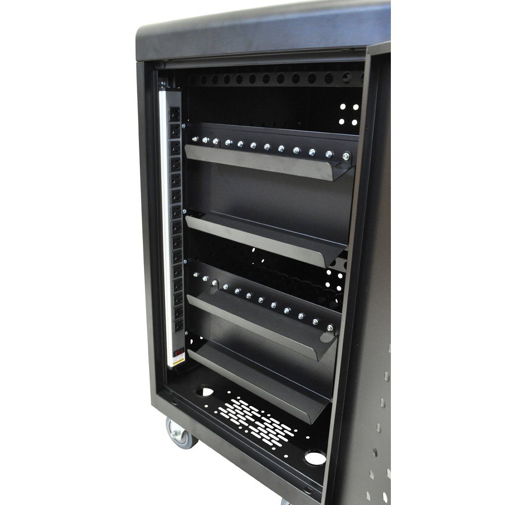 Luxor LLTM30-B 30 Tablet Charging Cart with Key Lock