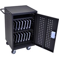 Luxor LLTM30-B-RFID 30 Tablet Charging Cart with RFID Lock