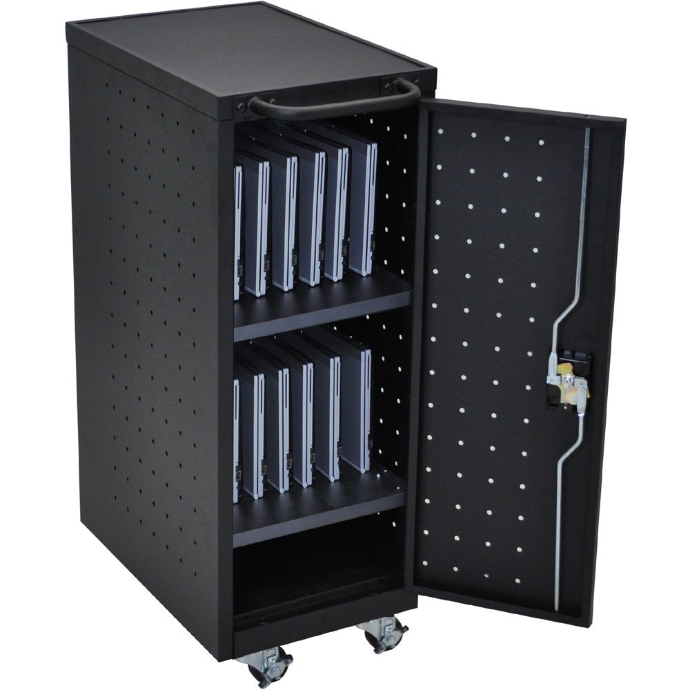 Luxor LLTP12-B - 12 Laptop/Tablet Charging Cart