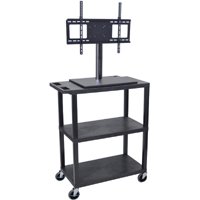 Luxor ET38E-B or ET38CE-B Flat Panel Mobile TV Cart