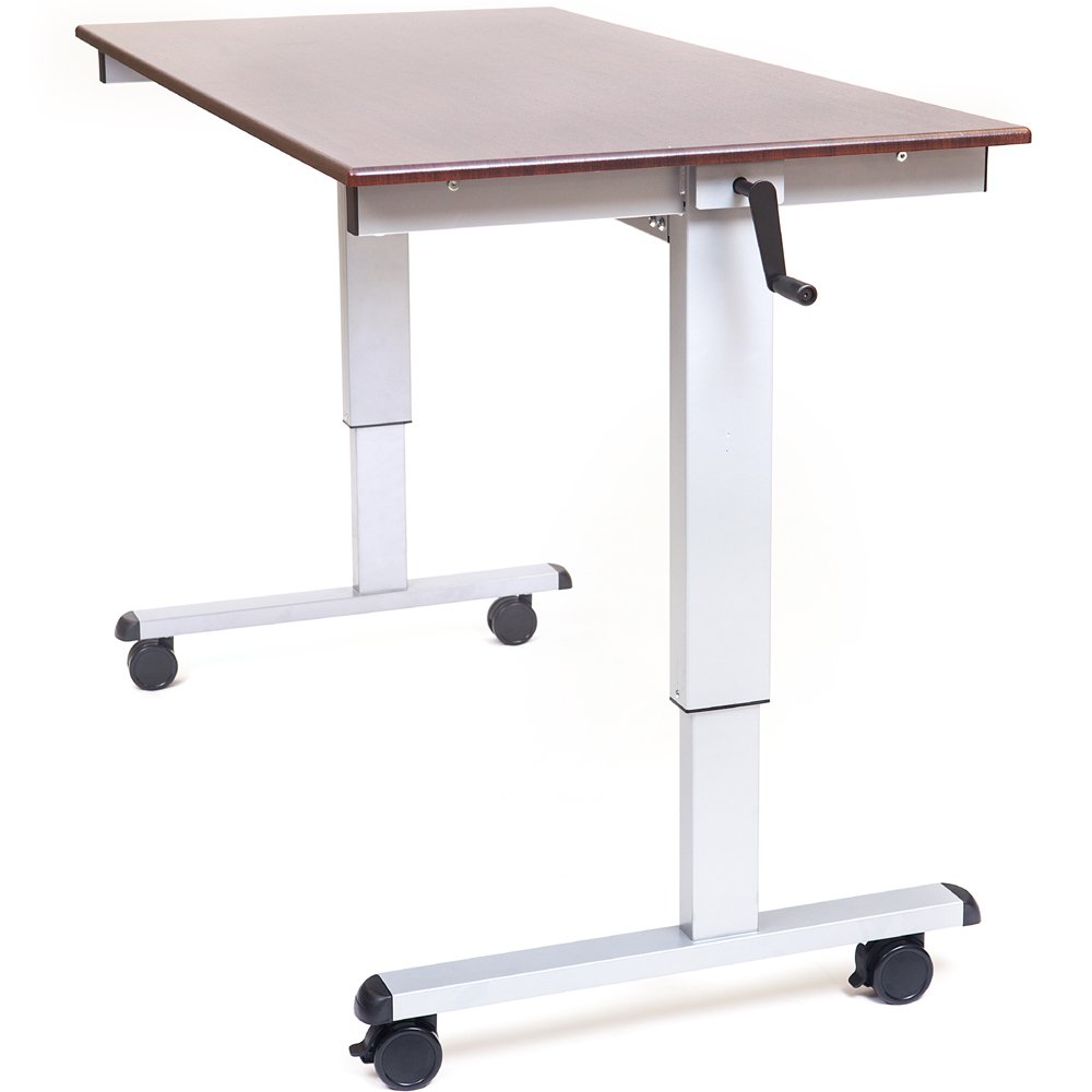 Luxor STANDUP-CF60-DW 60" Crank Adjustable Stand Up Desk