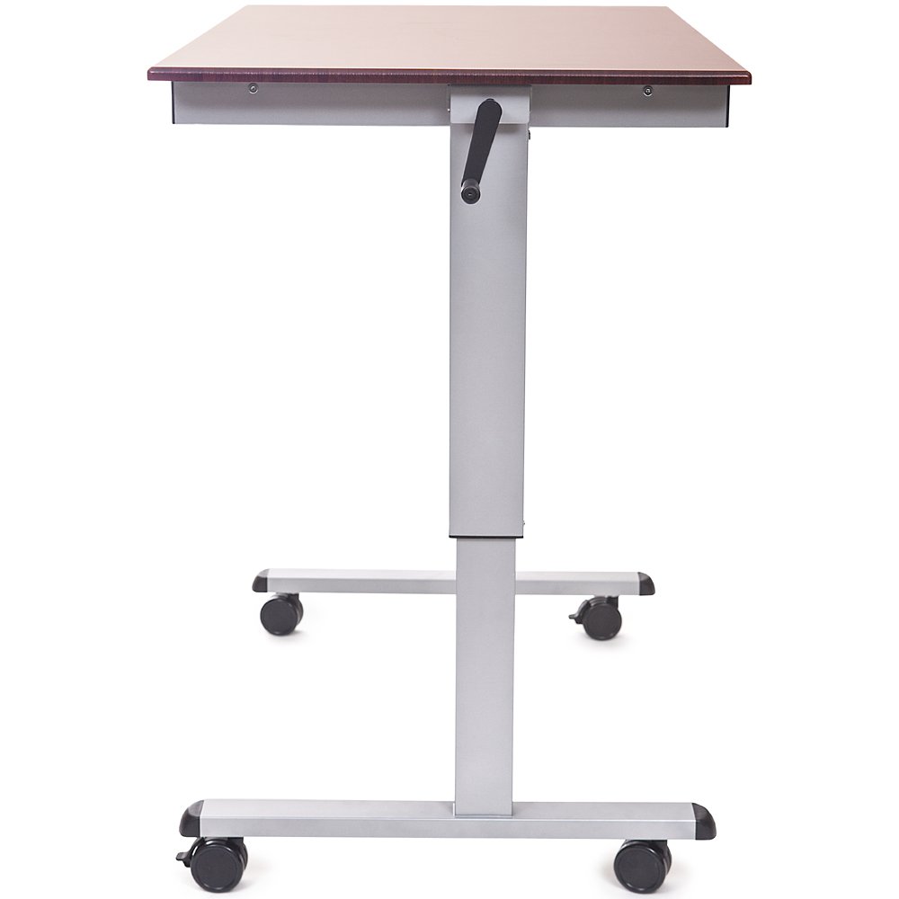 Luxor STANDUP-CF48-DW 48" Crank Adjustable Stand Up Workstation