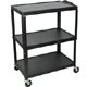 Luxor AVJ42XL Extra Large Height Adjustable Steel A/V Cart