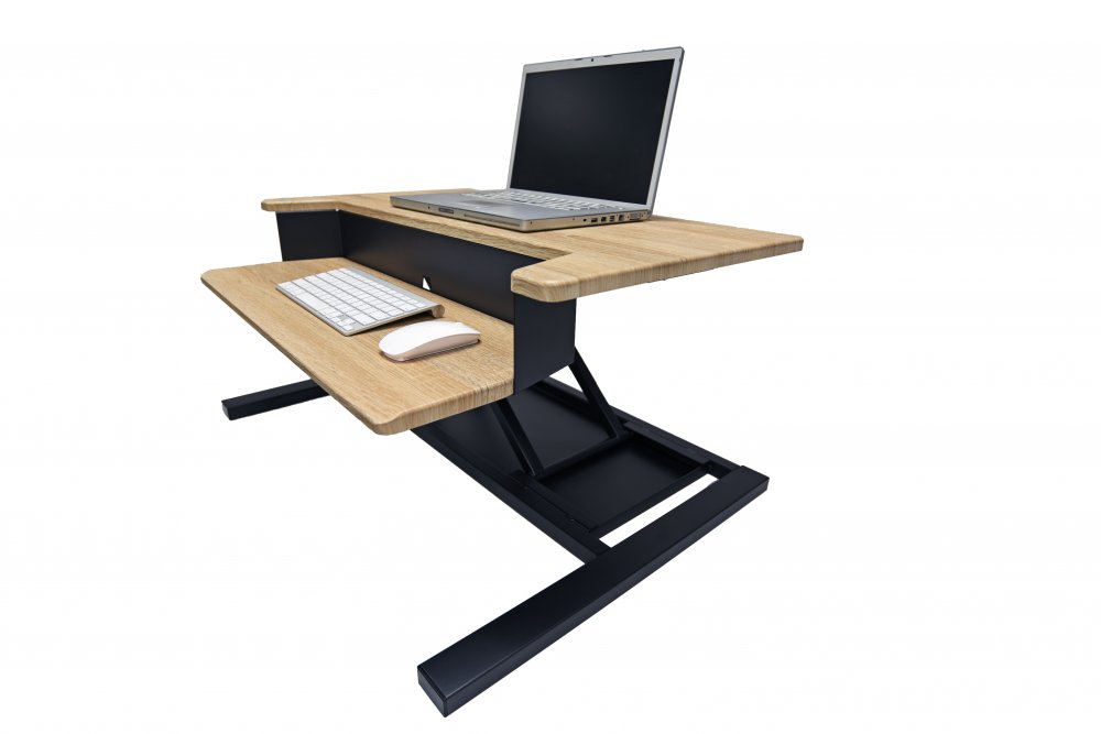 Luxor CVTR-PRO-XX Two-Tier Pneumatic Standing Desk Converter 