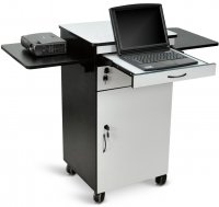 Luxor WPSDD3 Mobile 38" Wood Multimedia Workstation