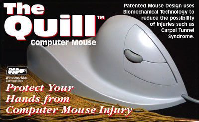 Aerobic Mouse 0090-0030 AirO2bic Ergonomic Mouse