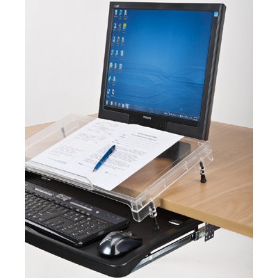 MicroDesk Step Inline Writing Platform for Use on Keyboard Tray or Split Level Desks