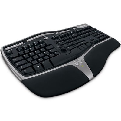 Side vide of Microsoft WTA-00001 Natural Ergonomic Desktop 7000 Keyboard