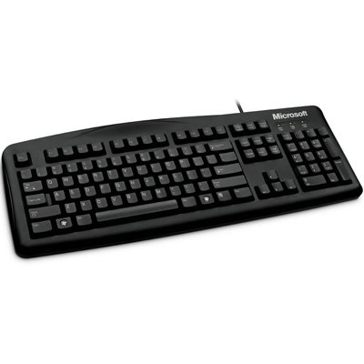 Microsoft JWD-00046 Wired 200 Reliable Durable Ergonomic Keyboard