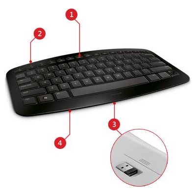 Microsoft J5D-00001 Portable Wireless Arc Keyboard